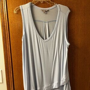 Athleta Light Blue Scoop Neck Tank Top